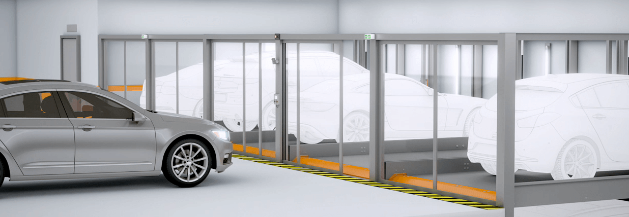 KLAUS Multiparking Grafik halbautomatisches Parksystem TrendVario