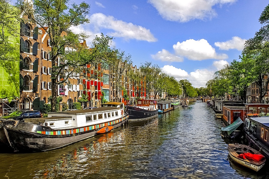 Wasserstraße in Amsterdam 