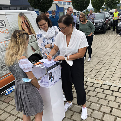 Mitarbeiter Teilnahme an Verlosung